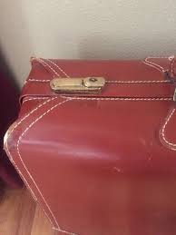 Vintage 1940s /1950s 24" Towne Leather Suitcase / Bag With Irish Linen Interior - Etsy Australia