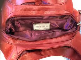 Worthington Red Cowhide Leather Handbag/Purse | eBay