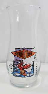 Vintage 7” Hurricane Red Lobster Glass | eBay