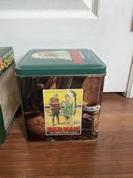 Vintage Red Man Chewing Tobacco Tin Box Canister 1990 ...