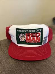 Vintage Red Man Tobacco Trucker Hat Patch New | eBay