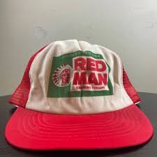 Vintage Red Man Chewing Tobacco Snapback Hat Made ...