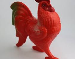 Buy Three Vintage Celluloid Cockerels, Soviet Rooster ...