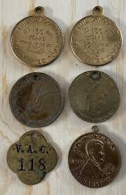 Vintage Lot of 6 Brass (?) Medals/tokens. - Etsy