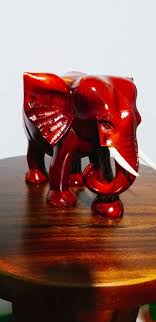 A wooden elephant hand-crafted by highly skilled carvers | eBay