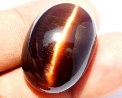49.0 Ct Brown Color Oval Cabochon Chrysoberyl Cats Eye Gems ...