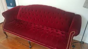Beautiful Antique Red Velvet Couch for Sale in Greenville ...