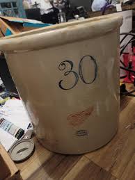 red wing 30gal crock ceramic no lid handles rusted off | eBay