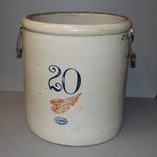 Bargain John's Antiques | Antique 20 Gallon Red Wing Crock ...