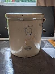 Antique 5 Gallon Red Wing Stoneware Crock, Bail Handles | eBay