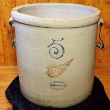 Red Wing 5 Gallon Crock 4" Wing Bail Handles Cobalt Blue ...