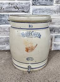 Antique Primitive 10 Gallon Red Wing Union Stoneware Water ...