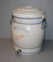 Bargain John's Antiques | Antique Stoneware 5 Gallon Red ...