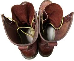 Brown Leather Red Wing 877 Moc Toe Boots with Semicircle Dog ...