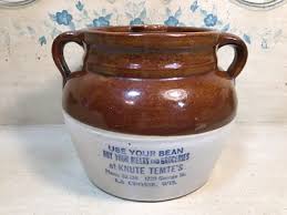 Vintage Red Wing Advertising Stoneware Bean Pot LaCrosse ...