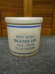 ANTIQUE RED WING STONEWARE/CROCKERY BEATER JAR | eBay