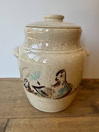 Vintage Red Wing Pottery Bob White Quail Cookie Jar & Lid ...
