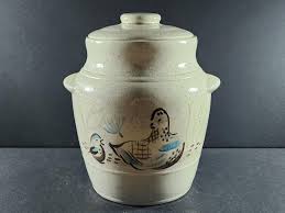 Vintage Red Wing Pottery Cookie Jar: Bobwhite Quail Design ...