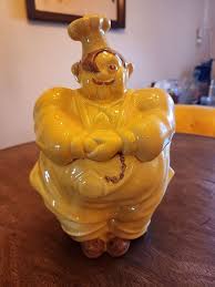 Vintage 1930s Red Wing “Chef Pierre” Cookie Jar Yellow Antique Art Pottery USA | eBay