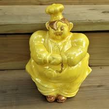 Fat French Chef Cookie Jar Vintage 1950s Vintage Red Wing Pottery Pierre the Chef - Etsy