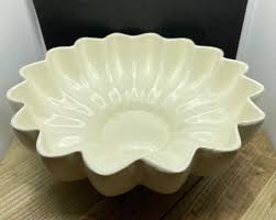 White Fluted Centerpiece Bowl - Etsy