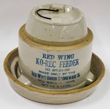 Sold at Auction: Red Wing Ko-Rec Chicken Feeder