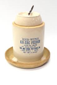 Sold at Auction: Red Wing Ko-Rec crock chicken waterer