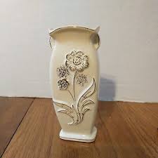 Vintage White Gold 5 1/2" Square Vase Japan | eBay