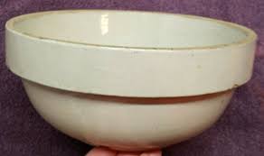 Vintage CROCK STONEWARE MIXING BOWL 8.75" GRAY | eBay