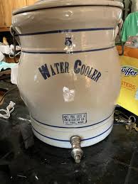 Antique #5 Gallon Stoneware Water Cooler Red Wing 14" X 12" Crocky Heavy | eBay