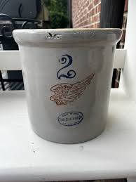 Awesome Original Condition 2 Gallon Red Wing Union Stoneware Crock Gettysburg | eBay