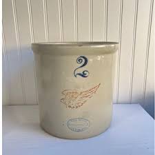 Vintage Antique Red Wing Union Stoneware 9" Wing 2 Gallon Crock Pottery Country Decor Rustic Primitive - Etsy