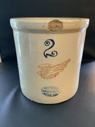 Antique Red Wing Union Stoneware 2" Wing 2 Gallon Crock ...