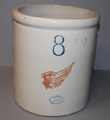 Bargain John's Antiques | Antique Red Wing 8 Gallon ...