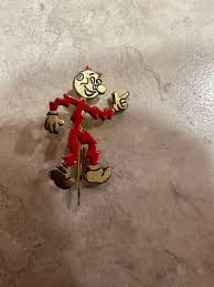 Vintage 1955 Reddy Kilowatt Mighty Atom Pin Ready Running ...