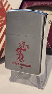 Vintage 1960 Zippo Lighter REDDY KILOWATT Electric Cartoon ...