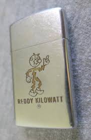 Vintage 1972 Chrome Etched Enameled "Reddy Kilowatt" Logo ...