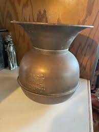 Vintage Brass Copper Union Pacific Railroad Train Spittoon ...