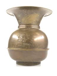 Lot - Vintage Redskin Brand Chewing Tobacco Company Spittoon