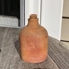 Miniature, Traditional Redware Earthenware Crock Jug With Primitive Slip Bird of Paradise Decoration - Etsy