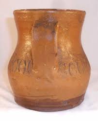 Antique Henry Schofield Lead Glazed Yellowish-Brown Redware ...