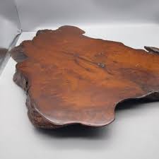 Antique Burl Wood Shiki-ita Stand Presentation Board With ...