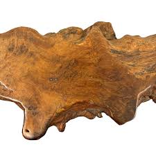 Mid-20th Century American Burled Rootwood Low Table | Chairish