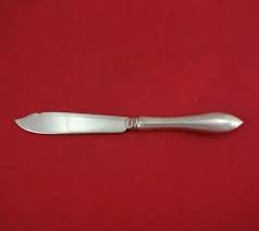 Tudor Plain by Birks Sterling Silver Fish Knife HH with SP Engraved Blade 8 3/4" | eBay