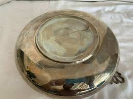 Silver Bowl 9" Silverplate No 1127 Made in USA Lattice ...