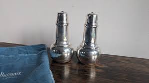 Silver Salt and Pepper Set - Etsy