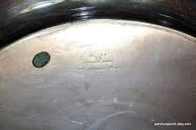 Vintage Wilcox Silver Plate Tray: American Rose Floral Rim ...
