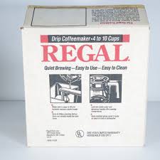 Vintage Regal K7564GY 4-10 Cup Drip CoffeeMaker New Open Box ...