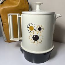 Vintage Regal Poly Hot Pot W/ Cups & Carry Bag Corded 5 Cup ...