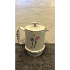 Vintage Regal Poly Perk White Floral Electric Percolator 2-4 ...
